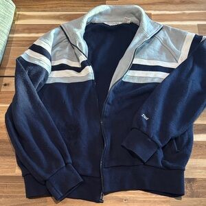 Dior Navy and Light Gray Striped Jacket